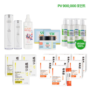 시원화이트닝 멀티크림 2개 + 올인원 미스트 1개 + 톡톡환 프리미엄 7개 + 발란스37 3개 + 시원베타글루 4개 + 오드실크 화장품 2종 1개
